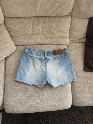 Mini shorts vaqueros Bershka Jeans denim claro