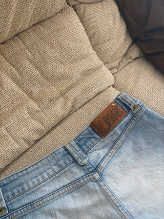 Mini shorts vaqueros Bershka Jeans denim claro