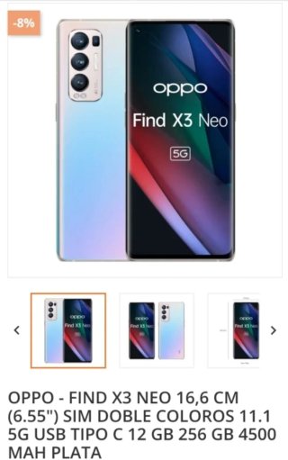 OPPO X3 NEO Negro