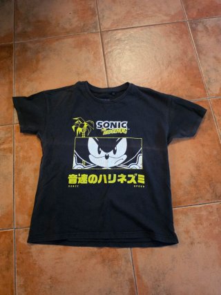 Camiseta Sonic The Hedgehog Negra