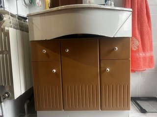 Muebles de baño: lavabo y armario