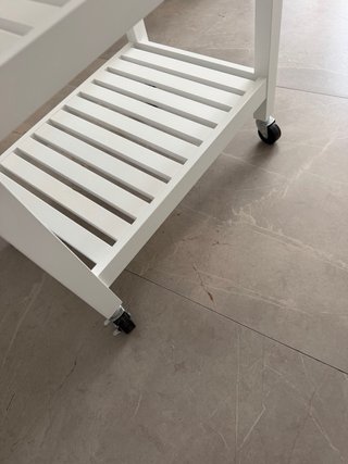 Carrito Auxiliar Cocina Bambú con Cajón