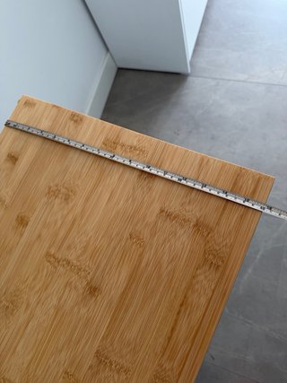 Carrito Auxiliar Cocina Bambú con Cajón