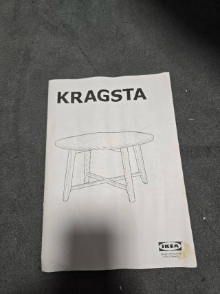 Mesa de centro redonda Ikea blanca