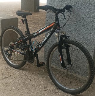 Bicicleta Orbea MX4 Negra 24" edad de 8 a 14 años