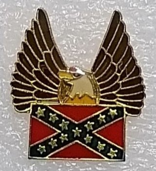 ALABAMA  South Confederate , Metal Enamel Pin 80s