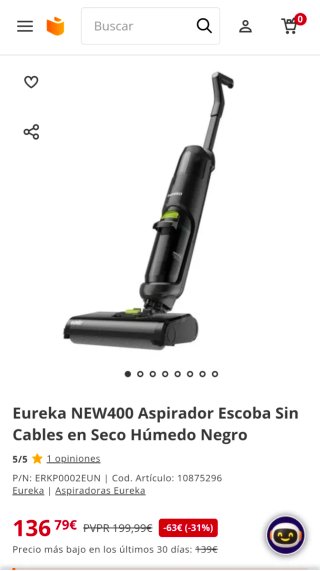Aspirador Escoba Eureka Inalámbrico