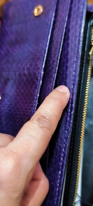 Bolso Sodini Morado Piel Serpiente