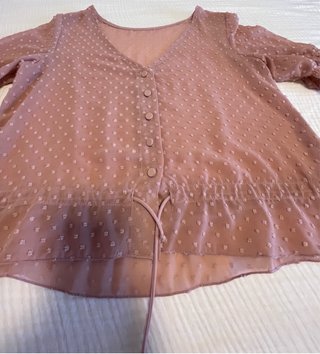 Blusa plumeti Bimani Talla Única Rosa Empolvada