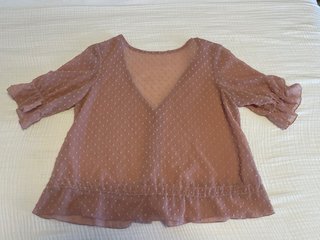 Blusa plumeti Bimani Talla Única Rosa Empolvada