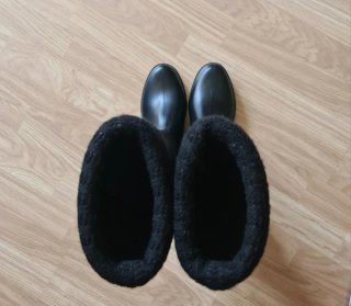Stivali alti in gomma neri