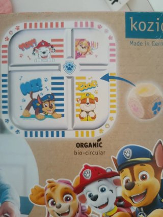 Lote baberos y plato Paw Patrol