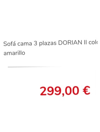 Sofá Cama Conforama mostaza
