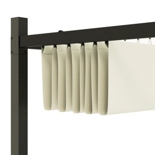 Pérgola 3x3m Exterior Techo Retráctil