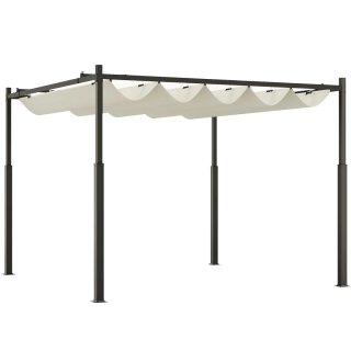 Pérgola 3x3m Exterior Techo Retráctil