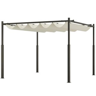 Pérgola 3x3m Exterior Techo Retráctil