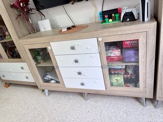 Conjunto 3 Muebles Salón Madera Clara