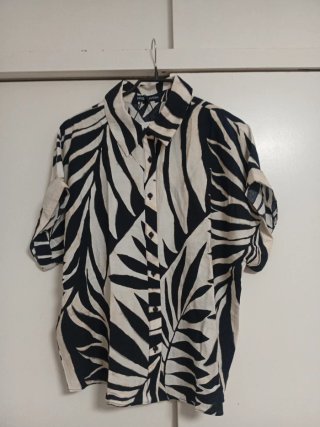 Camisa Mango Estampada Talla L