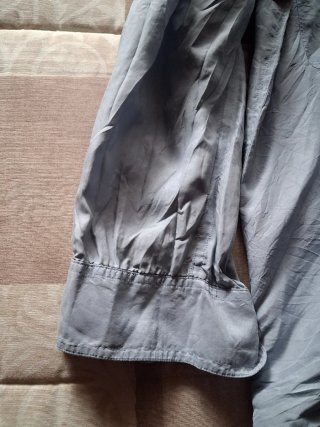 Camisa de hombre seda azul talla L