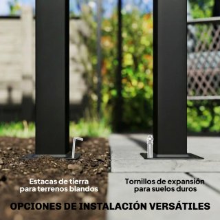 Pérgola 6x3m con Techo Retráctil