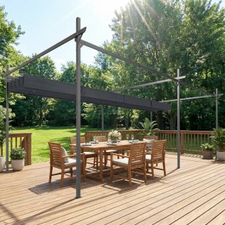 Pérgola 6x3m con Techo Retráctil