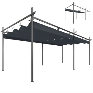Pérgola 6x3m con Techo Retráctil