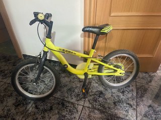 Bicicleta infantil B-PRO 16 amarilla