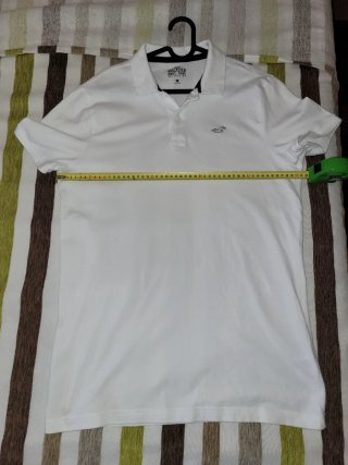 Polo Hollister Blanco Talla M