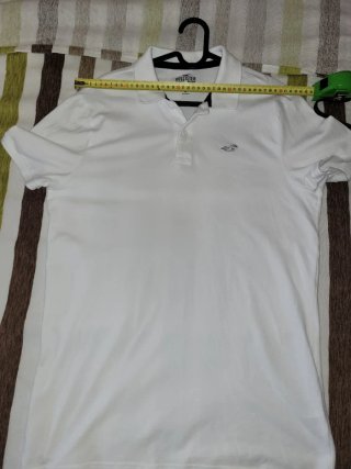 Polo Hollister Blanco Talla M