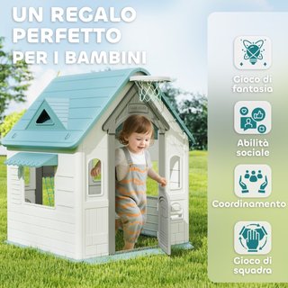 Casetta per Bambini 5 in 1 in PP Multicolore con P