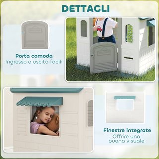 Casetta per Bambini 5 in 1 in PP Multicolore con P