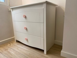 Cómoda cajonera infantil blanca (+cambiador +10€)
