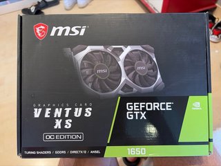 MSI GTX 1650 Tarjeta Gráfica