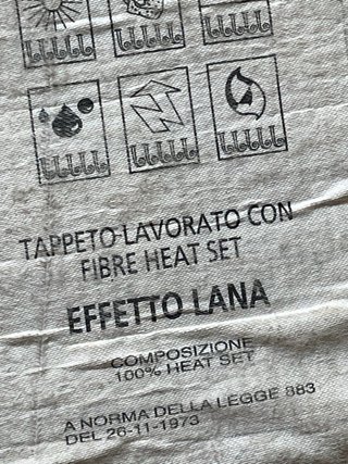 Tappeto in lana con certificazione 80x150
