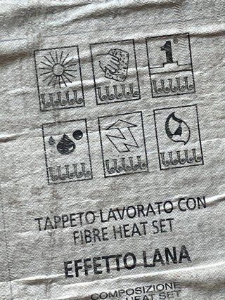 Tappeto in lana con certificazione 80x150