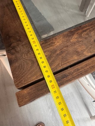 Mesa Comedor Madera y Cristal