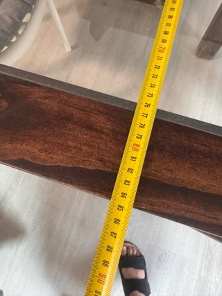 Mesa Comedor Madera y Cristal