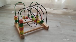 Ábaco infantil de madera con cuentas Ikea