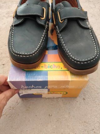 Zapatos niño azul marino