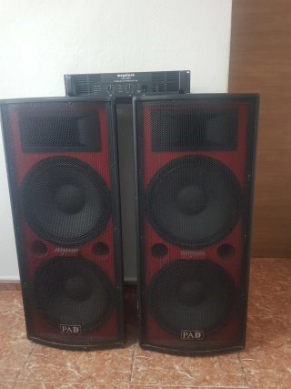 Equipo profesional PAD 2x15 dobles Negros y Rojos