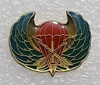 Spilla Paracadutista Metallo Smaltato Anni '80