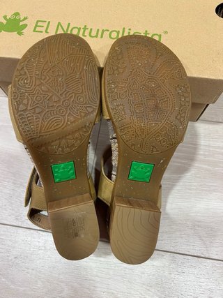 El Naturalista Sandalias Tacón Cuña Piel Talla 39