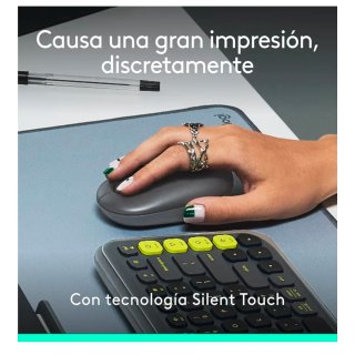 ​Ratón Bluetooth Logitech POP Grafito Precioso
