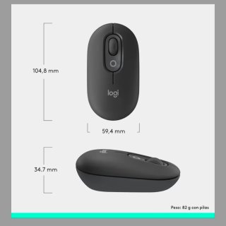 ​Ratón Bluetooth Logitech POP Grafito Precioso