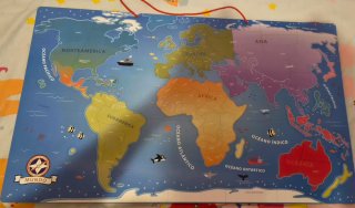 Juego educativo mapa mundi imanes