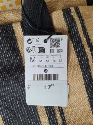 Bolso de tela Stradivarius CON ETIQUETA