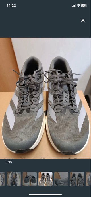 Zapatillas Adidas Adizero EVO SL grises