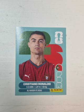 Cromo Cristiano Ronaldo Mundial 2026 panini
