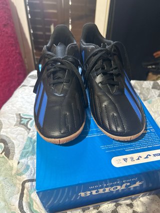 Zapatillas Adidas Fútbol Sala Negras y Azules