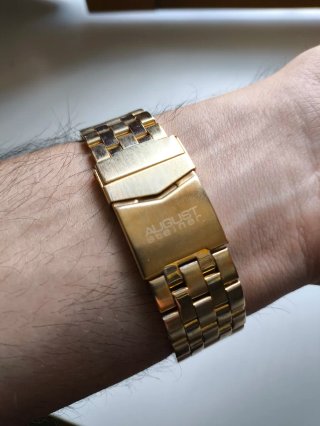 Orologio August Steiner Uomo Cronografo Blu Oro